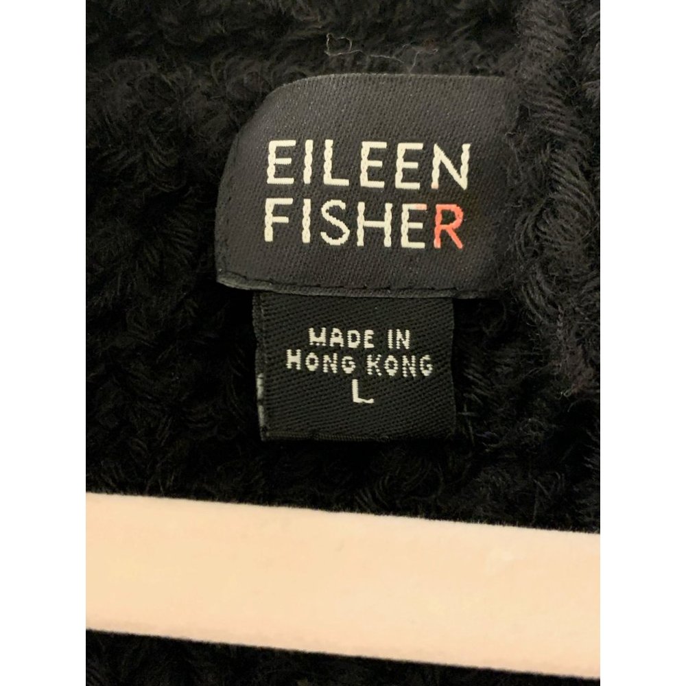 Eileen‎ Fisher Wool Knit Open Front Cardigan Size Large - Picture 2 of 4